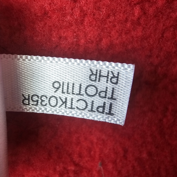 Tommy Hilfiger Sport Women’s Cropped High Neck Sweatshirt Red, Size Large - Picture 2 of 6